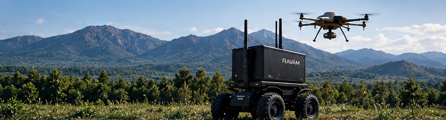 RAVAM autonomous aerial and ground systems in a mountain environment