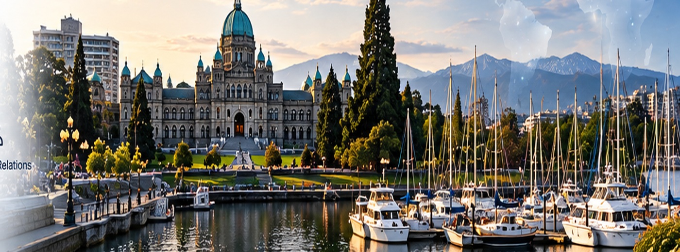 Victoria, British Columbia waterfront representing RAVAM's North American presence