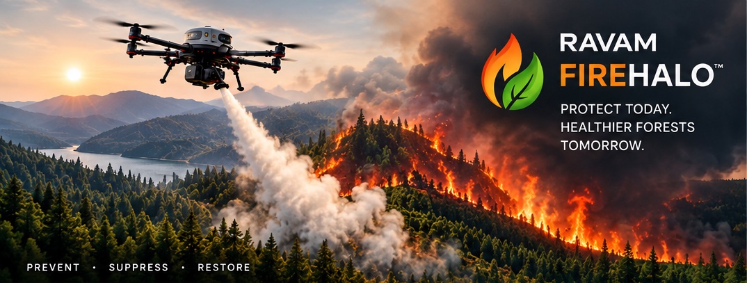 RAVAM FOREST monitoring and wildfire-response concept
