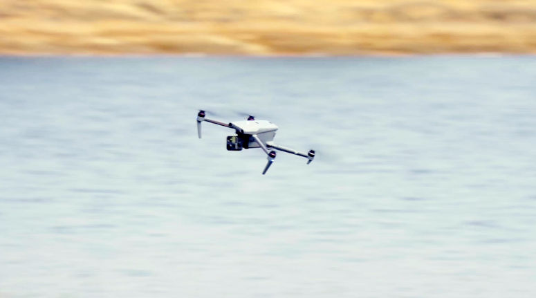 Drone equipped with thermal and night vision sensors for autonomous monitoring patrol