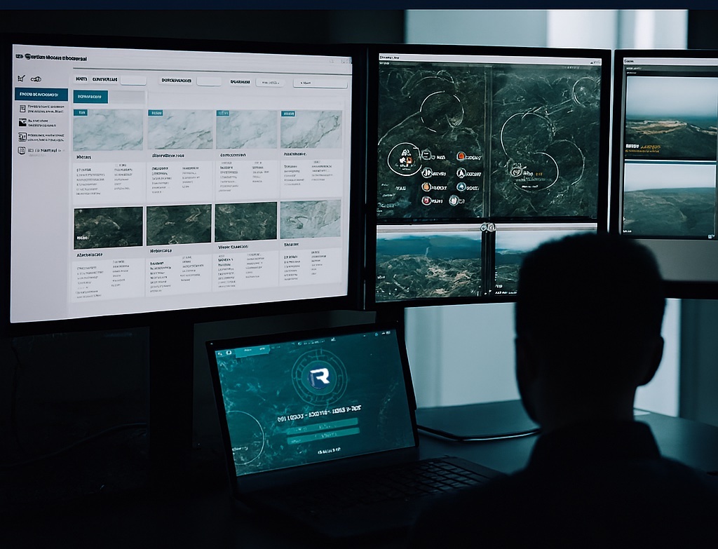 RAVAM Command Center - cloud-based drone fleet management and mission control platform
