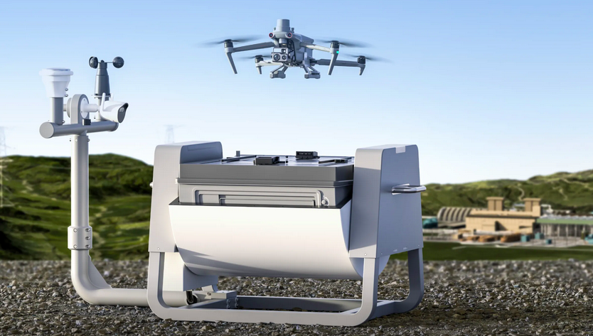 Autonomous drone nest docking station for 24/7 operations with recharging and communication hub
