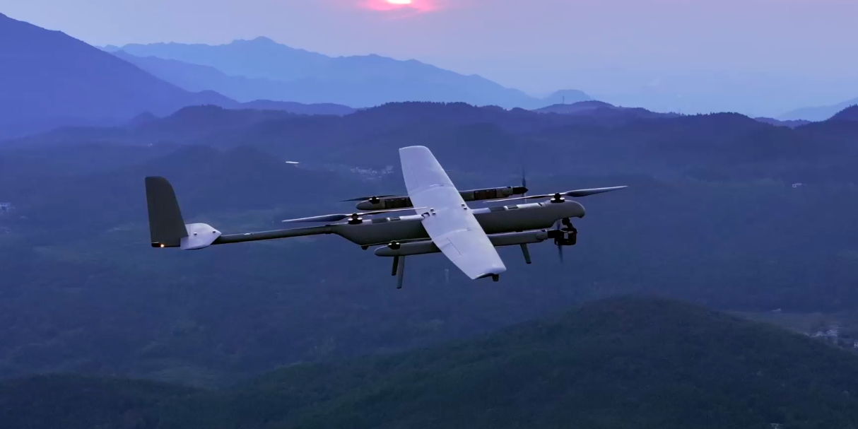 Long-range VTOL drone for autonomous broad-area surveillance and infrastructure monitoring